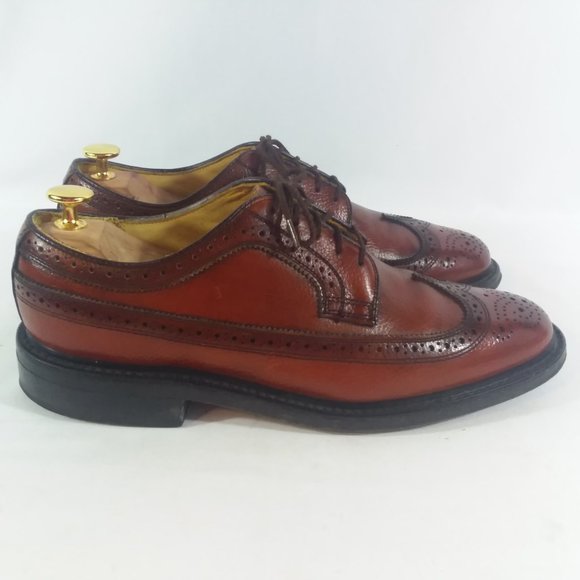 Dexter Mahogany Longwing Blucher Shoes Mens 7.5M main image 5